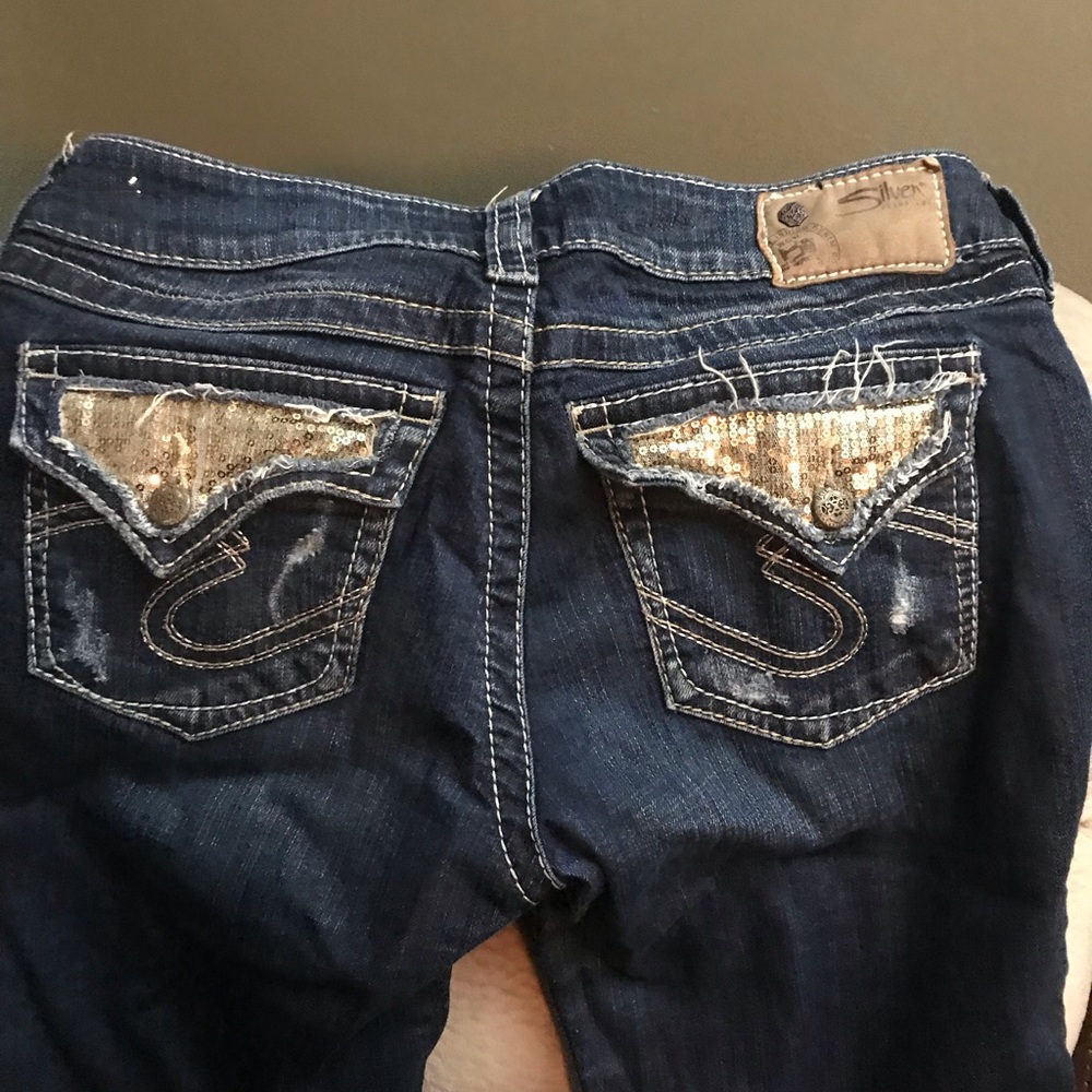 Silver jeans